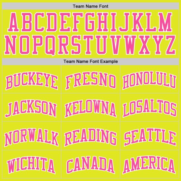 Custom Neon Yellow Pink-White Authentic Basketball Jersey