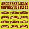 Custom Neon Yellow Red-Navy Authentic Basketball Jersey