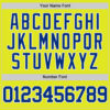 Custom Neon Yellow Royal-White Authentic Basketball Jersey