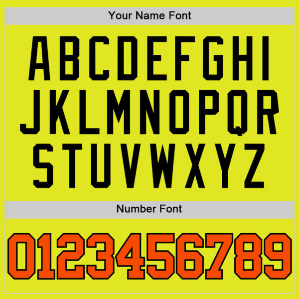 Custom Neon Yellow Orange-Black Authentic Basketball Jersey