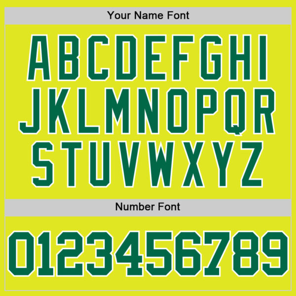 Custom Neon Yellow Kelly Green-White Authentic Basketball Jersey