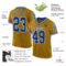 OldGold0110-1 Custom Old Gold Royal-White Mesh Authentic Throwback Football Jersey