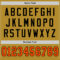 OldGold0112-3 Custom Old Gold Orange-Black Mesh Authentic Throwback Football Jersey