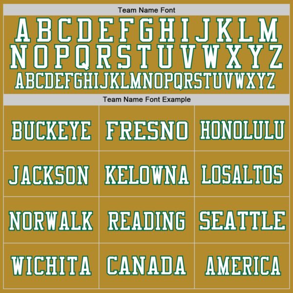 Custom Old Gold Kelly Green-White Mesh Authentic Throwback Football Jersey