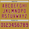 Custom Old Gold Maroon-White Mesh Authentic Throwback Football Jersey