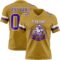 OldGold0168-1 Custom Old Gold Purple-White Authentic Football Jersey