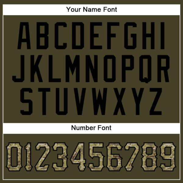 Custom Olive Camo-Black Authentic Sleeveless Salute To Service Baseball Jersey