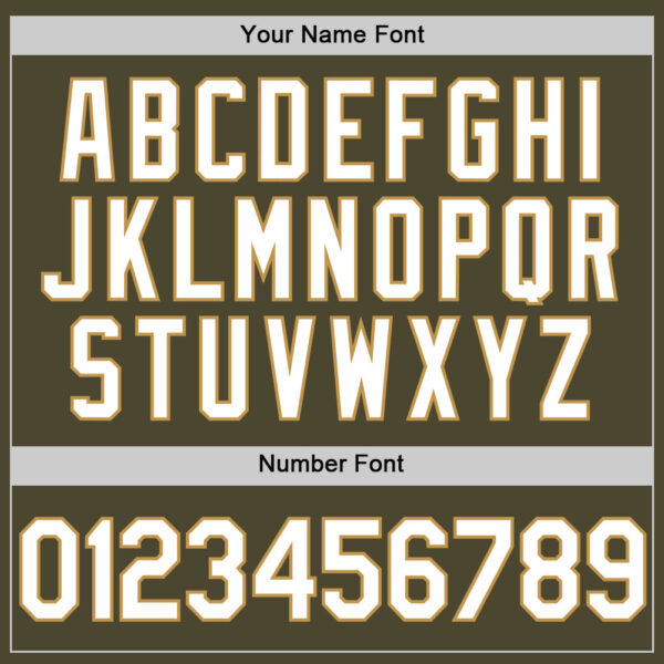 Custom Olive White-Old Gold Authentic Throwback Salute To Service Baseball Jersey