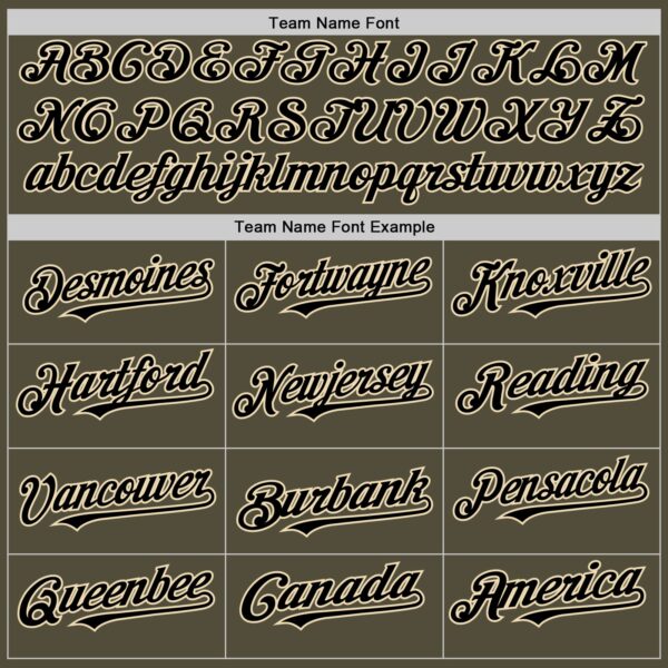 Custom Olive Black-Cream Mesh Authentic Throwback Salute To Service Baseball Jersey