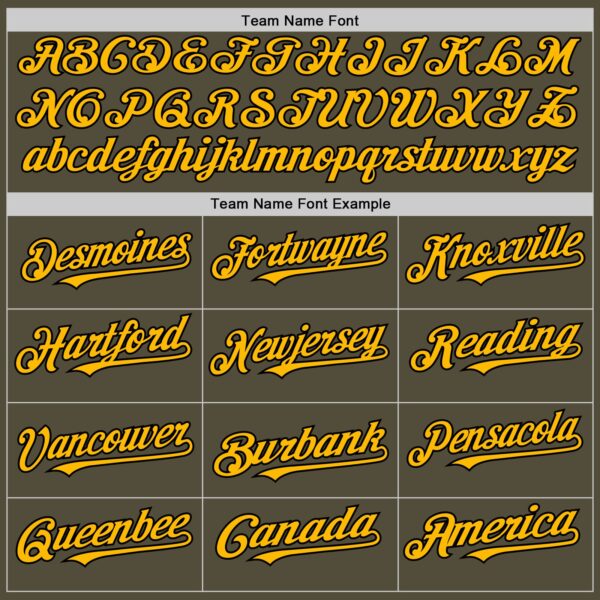 Custom Olive Black-Gold Mesh Authentic Throwback Salute To Service Baseball Jersey