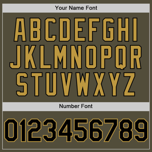 Custom Olive Black-Old Gold Mesh Authentic Throwback Salute To Service Baseball Jersey