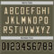 Custom Olive Black-Cream Mesh Authentic Throwback Salute To Service Football Jersey