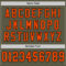 Olive0340-3 Custom Olive Orange-Black Mesh Authentic Throwback Salute To Service Football Jersey