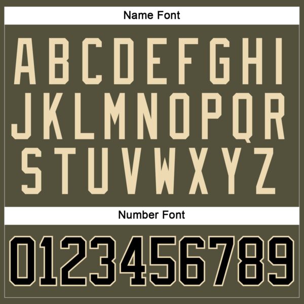 Custom Olive Black-Cream Salute To Service Hockey Jersey