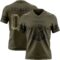 Olive0385-1 Custom Olive Camo-Black Authentic Salute To Service Football Jersey