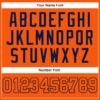 Custom Orange Orange-Navy Authentic Baseball Jersey
