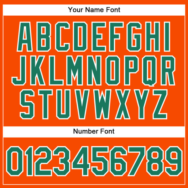 Custom Orange Kelly Green Pinstripe Kelly Green-White Authentic Baseball Jersey