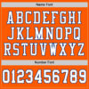 Custom Orange White-Royal Mesh Authentic Throwback Football Jersey