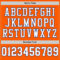 Orange0111-3 Custom Orange White-Royal Mesh Authentic Throwback Football Jersey