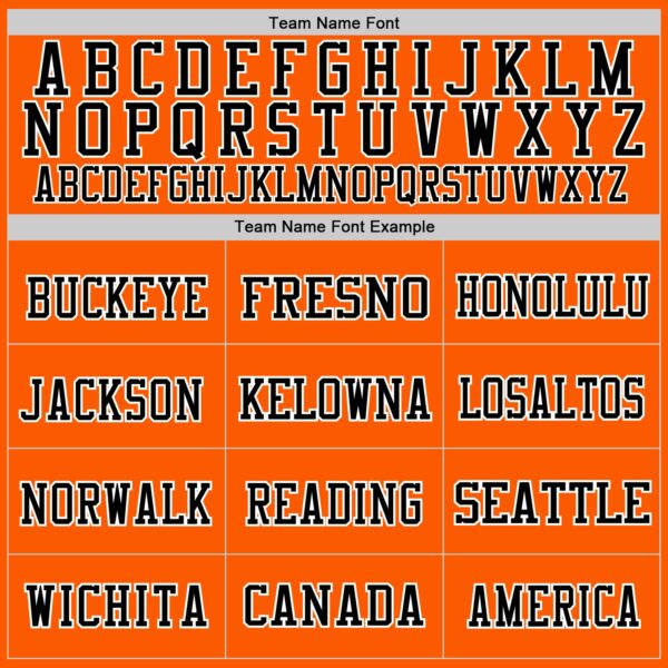 Custom Orange Black-White Mesh Authentic Throwback Football Jersey