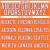 Custom Orange White-Purple Mesh Authentic Football Jersey