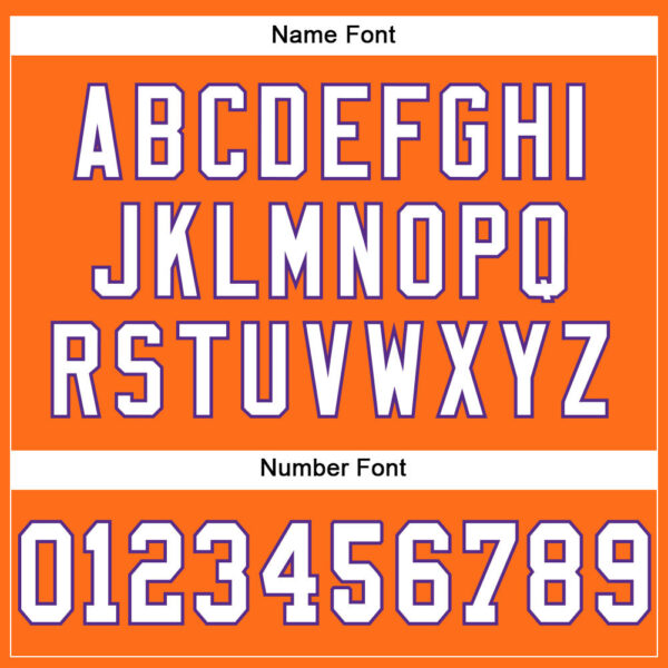 Custom Orange White-Purple Mesh Authentic Football Jersey