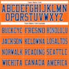Custom Orange Royal-White Mesh Authentic Football Jersey