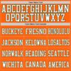 Custom Orange White-Green Mesh Authentic Football Jersey