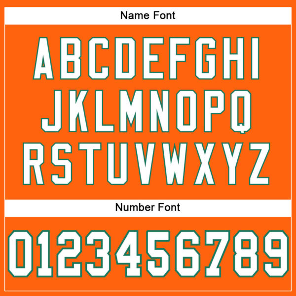 Custom Orange White-Kelly Green Mesh Authentic Football Jersey