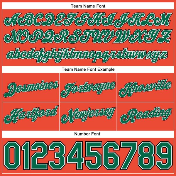 Custom Orange Black Pinstripe Kelly Green-White Authentic Basketball Shorts