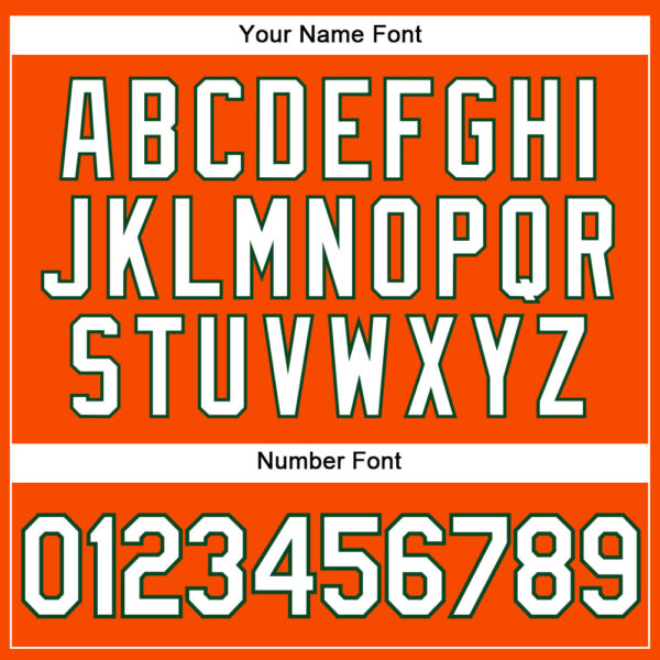 Custom Orange White-Green Authentic Sleeveless Baseball Jersey