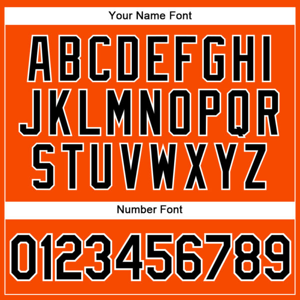 Custom Orange Black-White Authentic Sleeveless Baseball Jersey