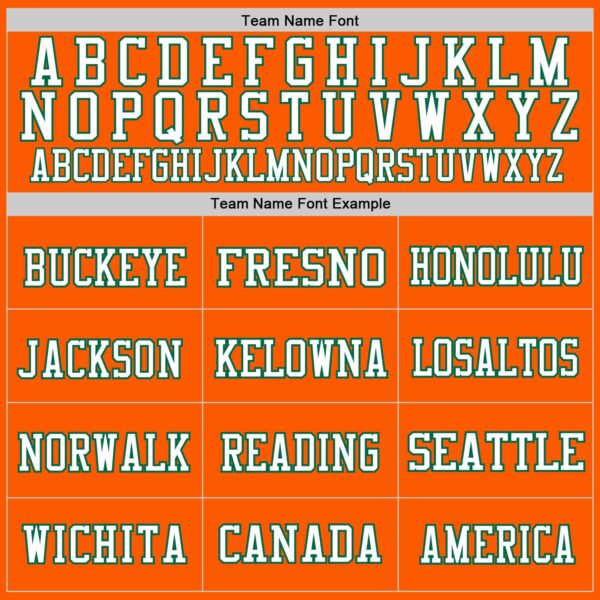 Custom Orange White-Kelly Green Mesh Authentic Throwback Football Jersey