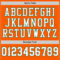 Orange0222-3 Custom Orange White-Kelly Green Mesh Authentic Throwback Football Jersey