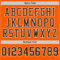 Orange0223-3 Custom Orange Brown-White Mesh Authentic Throwback Football Jersey