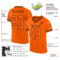 Orange0224-1 Custom Orange Orange-Black Mesh Authentic Throwback Football Jersey