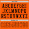 Orange0224-3 Custom Orange Orange-Black Mesh Authentic Throwback Football Jersey