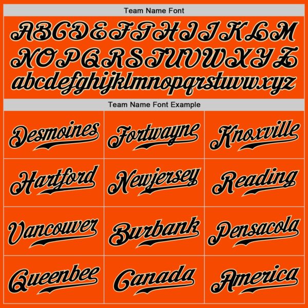 Custom Orange Black-City Cream Authentic Baseball Jersey