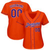 Custom Orange Purple-White Authentic Baseball Jersey