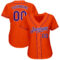 Custom Orange Purple-White Authentic Baseball Jersey