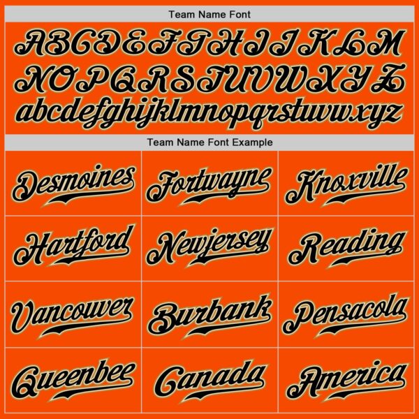 Custom Orange Black-Old Gold Authentic Baseball Jersey