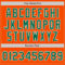 Custom Orange Kelly Green-White Authentic Baseball Jersey
