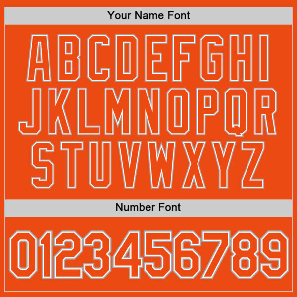 Custom Orange Orange-Gray Performance T-Shirt