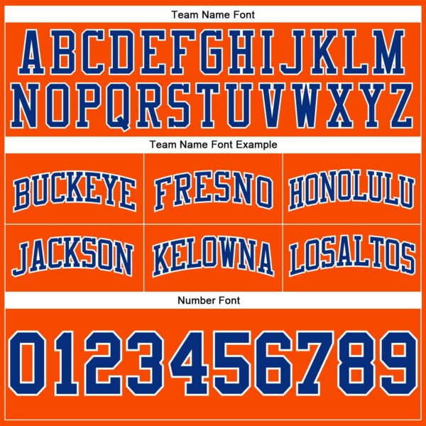 Custom Orange Royal-White Authentic Throwback Basketball Shorts