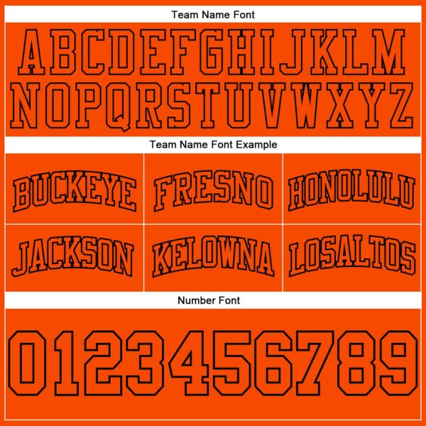 Custom Orange Orange-Black Authentic Throwback Basketball Shorts