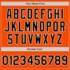 Custom Orange Black-White Authentic Baseball Jersey