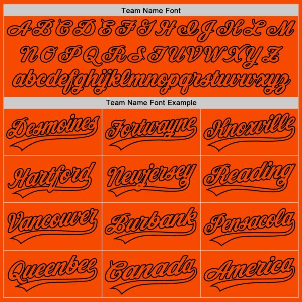 Custom Orange Orange-Black Authentic Baseball Jersey