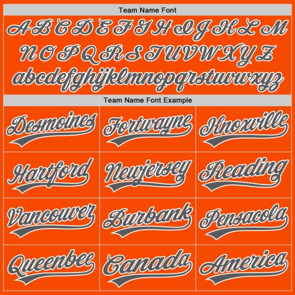 Custom Orange Steel Gray-White Authentic Baseball Jersey