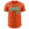 Custom Orange Kelly Green-White Authentic Baseball Jersey