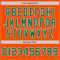 Custom Orange Kelly Green-White Authentic Baseball Jersey
